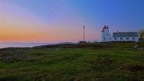 Tungenes Lighthouse by the sea