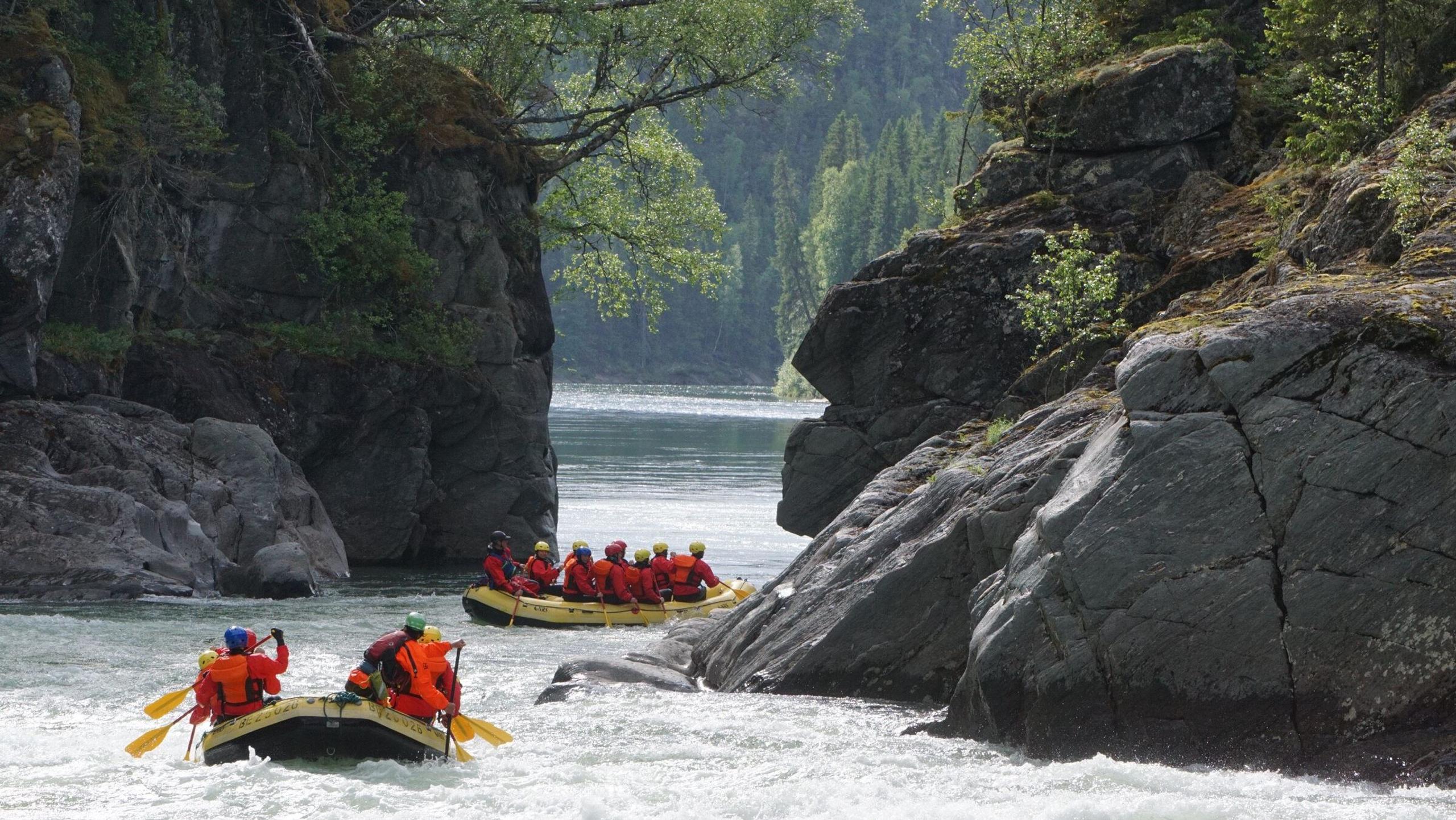 An exciting half or full-day rafting adventure at Trofors with RiverNorth