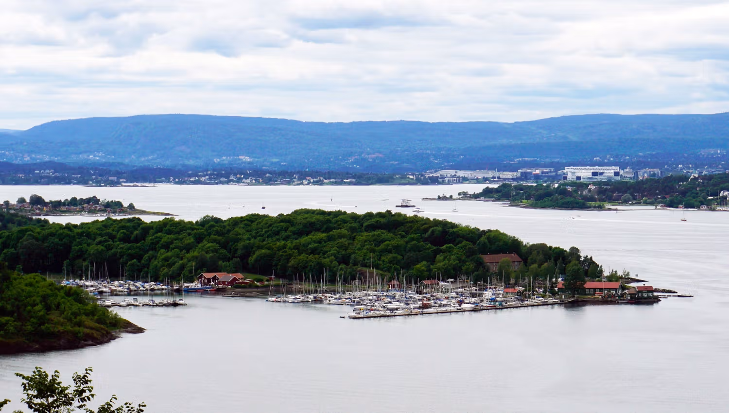 Aerial view of Hovedøya.