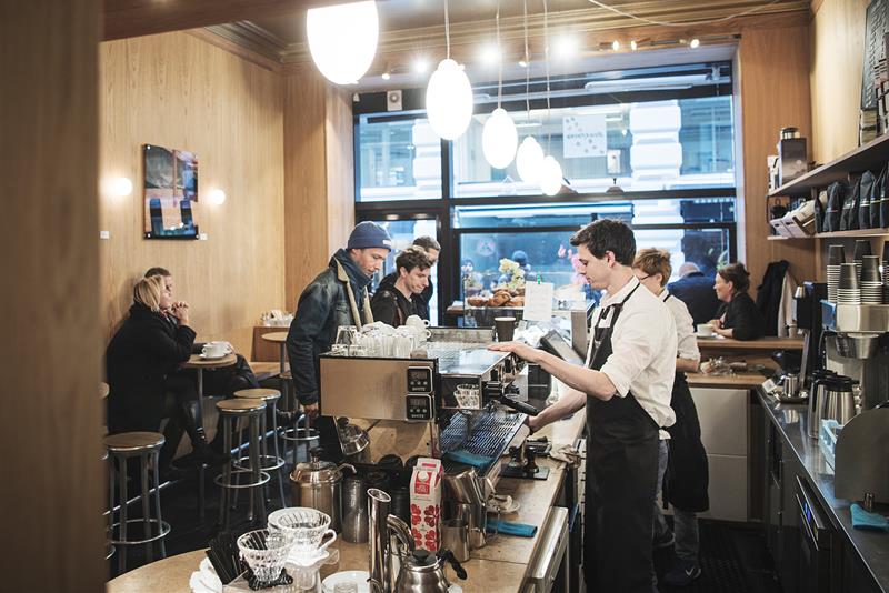 the coffee shop 
