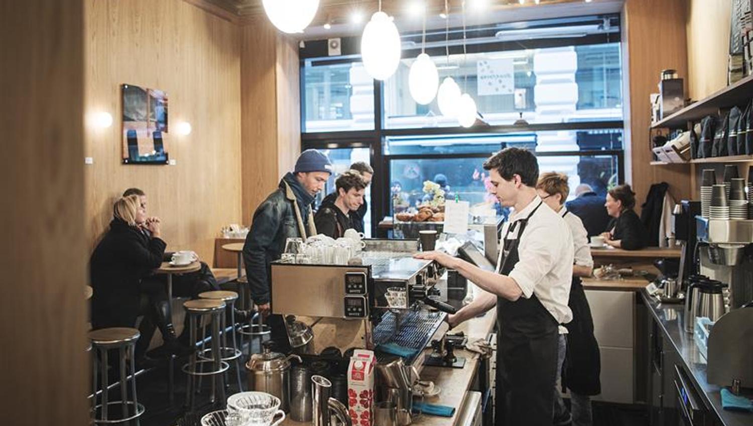 the coffee shop