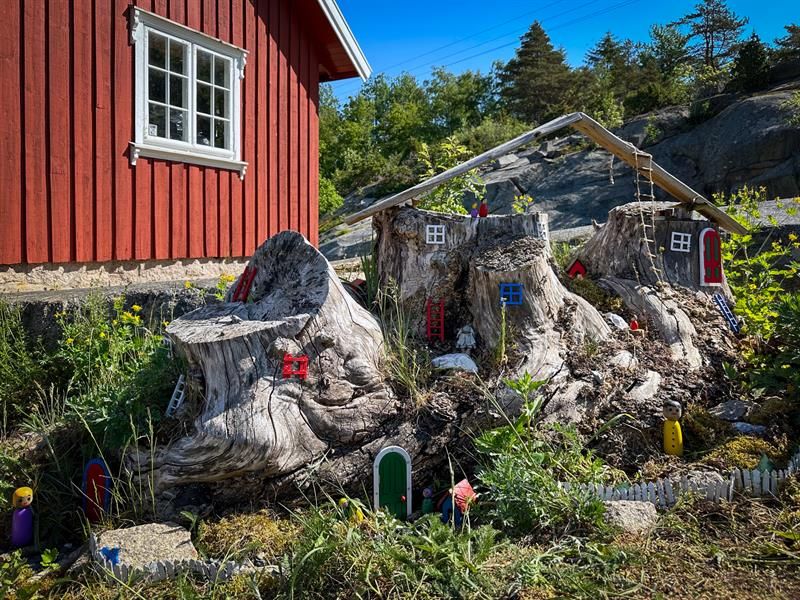 Eventyrlig "stubbeby" på Kystmuseet Hvaler.