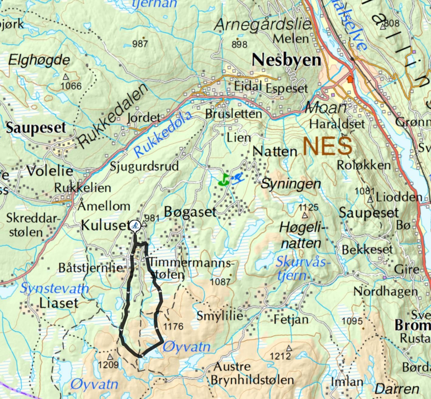 Den gule runden - map
