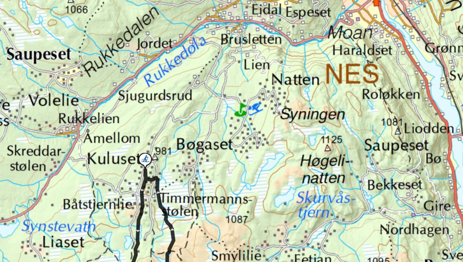 Den gule runden - map