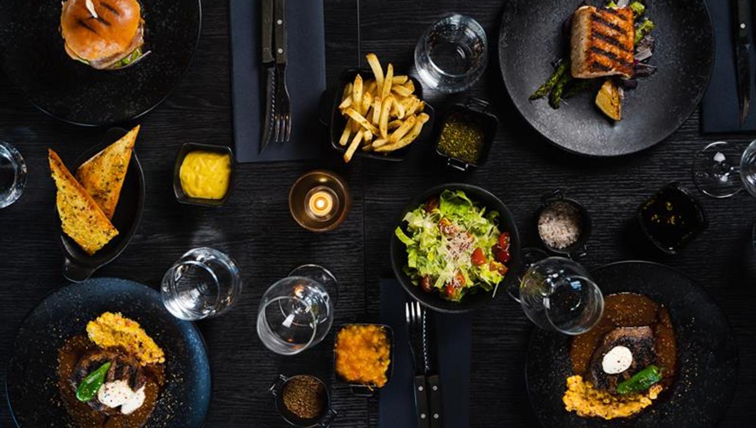 various mains and side dishes