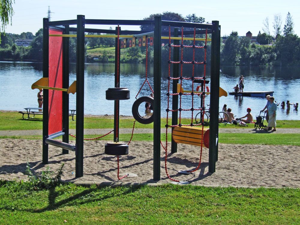lekeplassen ved Bakkestranda badeplass i Skien