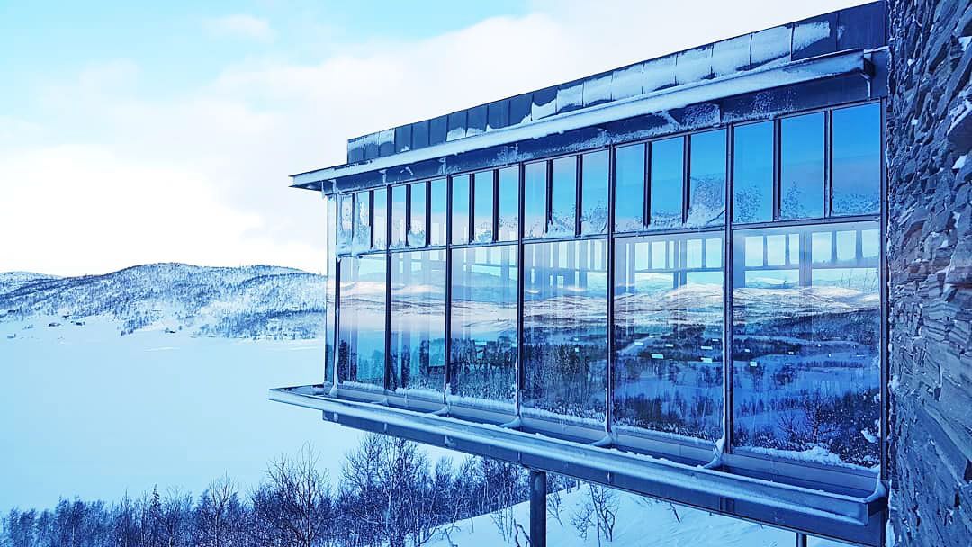 Hardangervidda Nasjonalparksenter om vinteren
