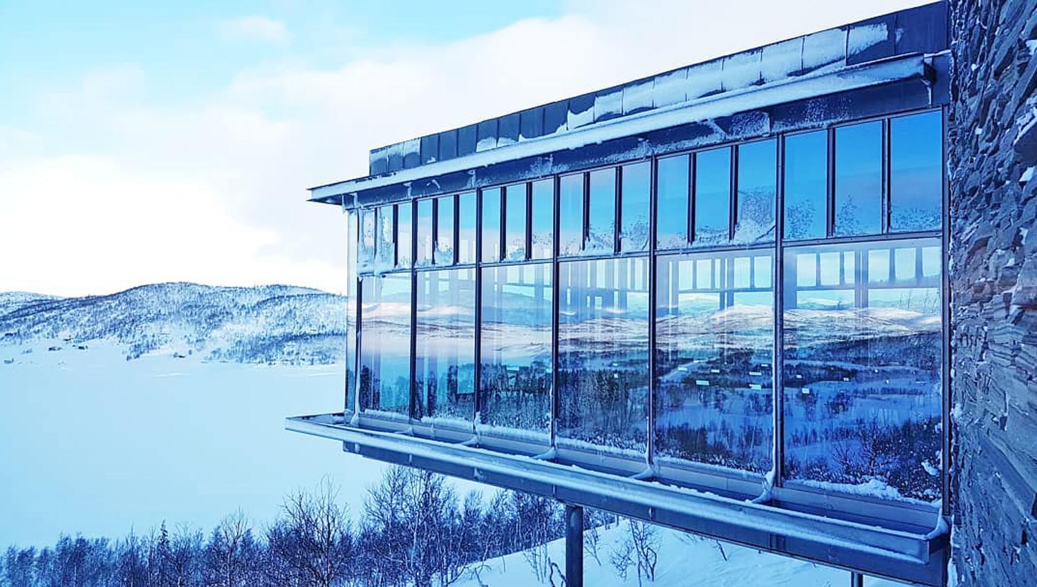 Hardangervidda Nasjonalparksenter om vinteren