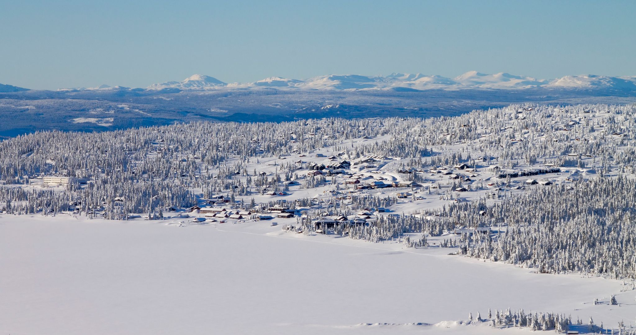 Vinterlandskapet på Sjusjøen