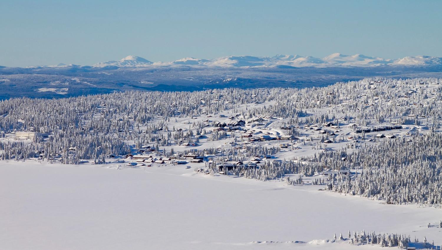 Vinterlandskapet på Sjusjøen