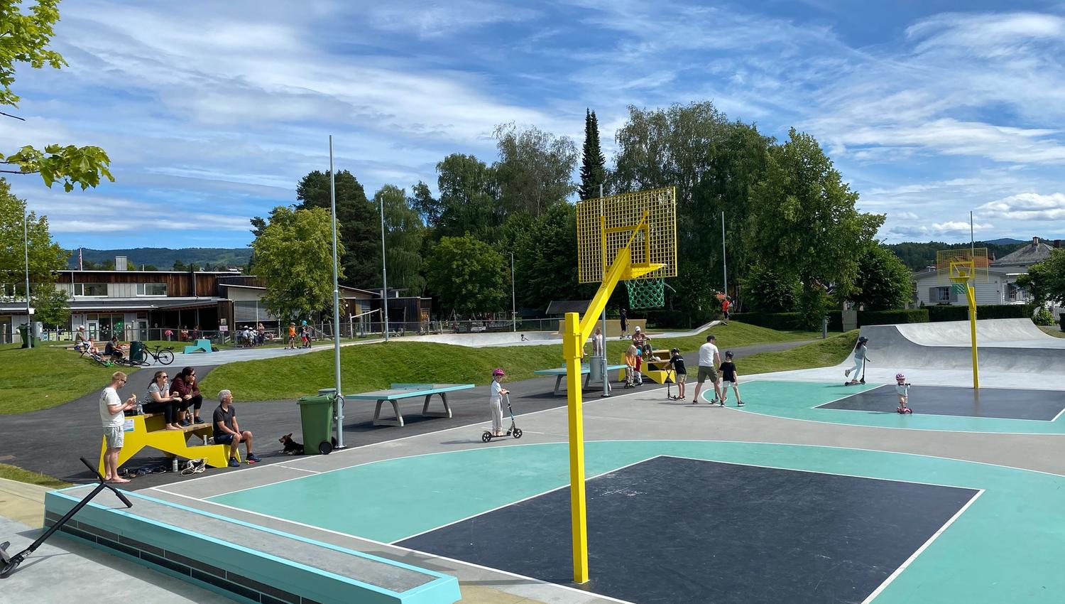 Fosseparken Skatepark i Hønefoss