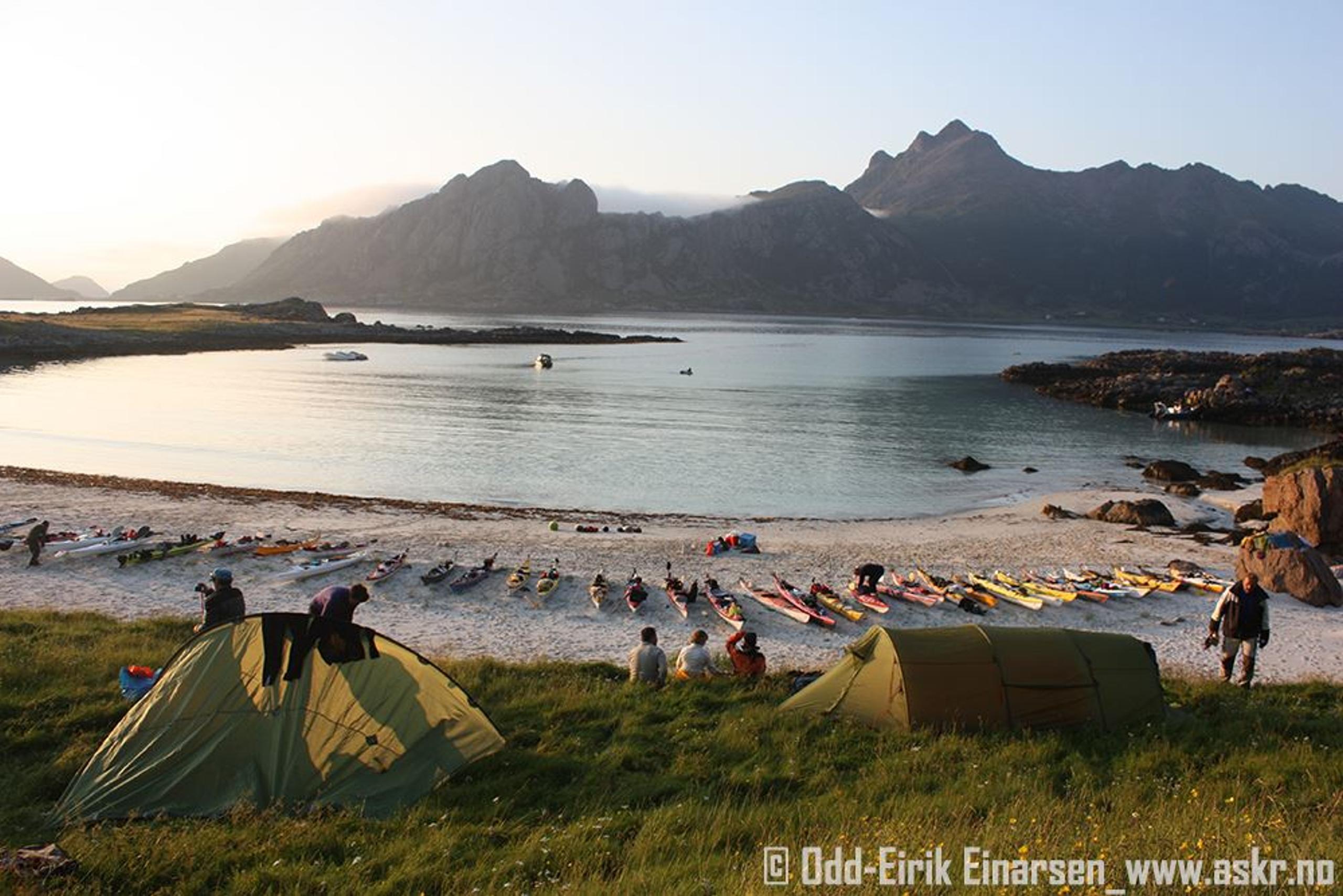 Camping at Sørsand, Bø