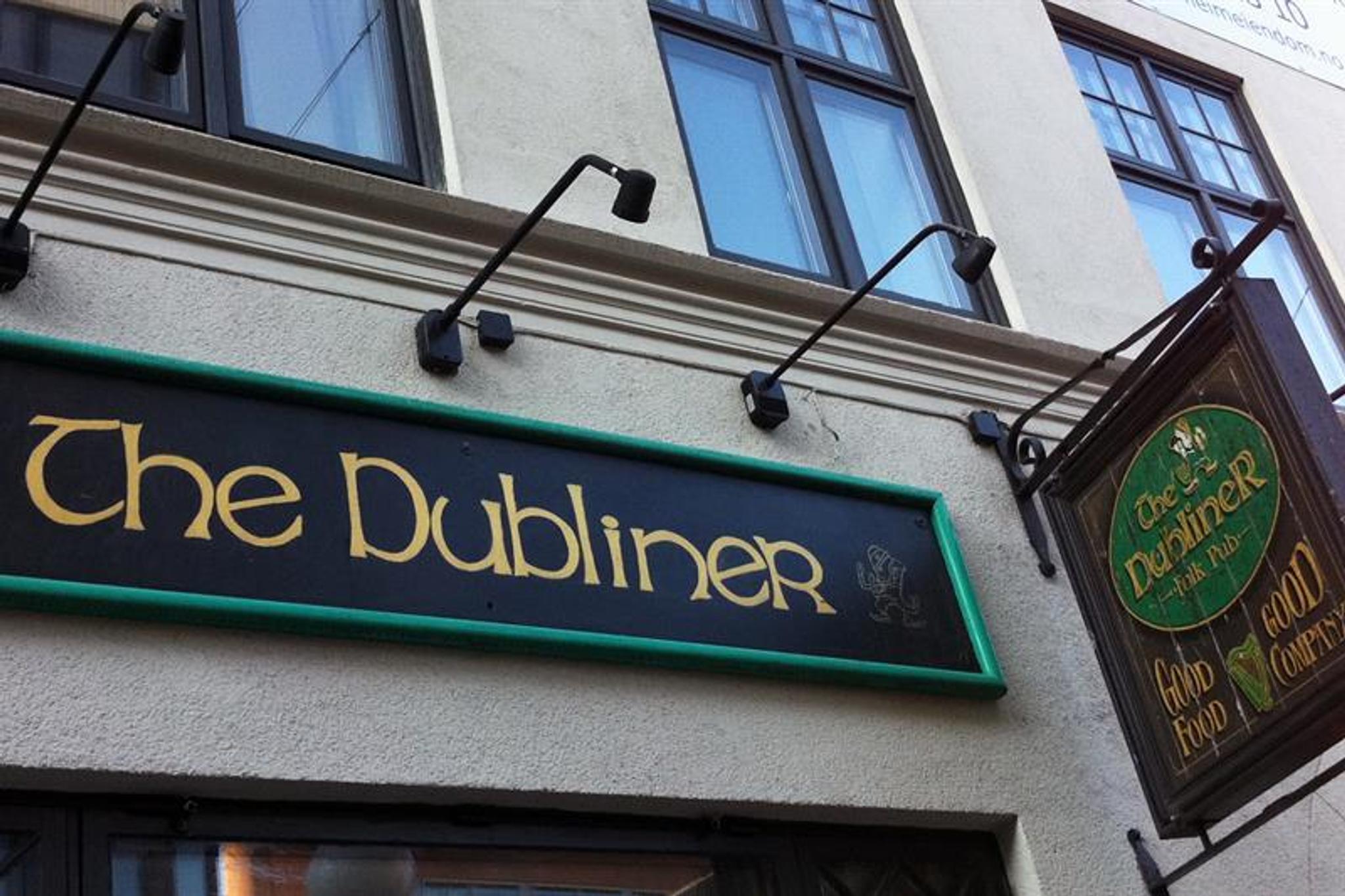 the sign on the facade of the dubliner