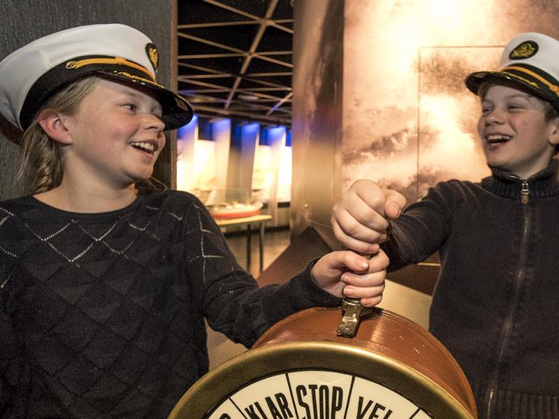 Children visiting the Norwegian Maritime Museum in Oslo