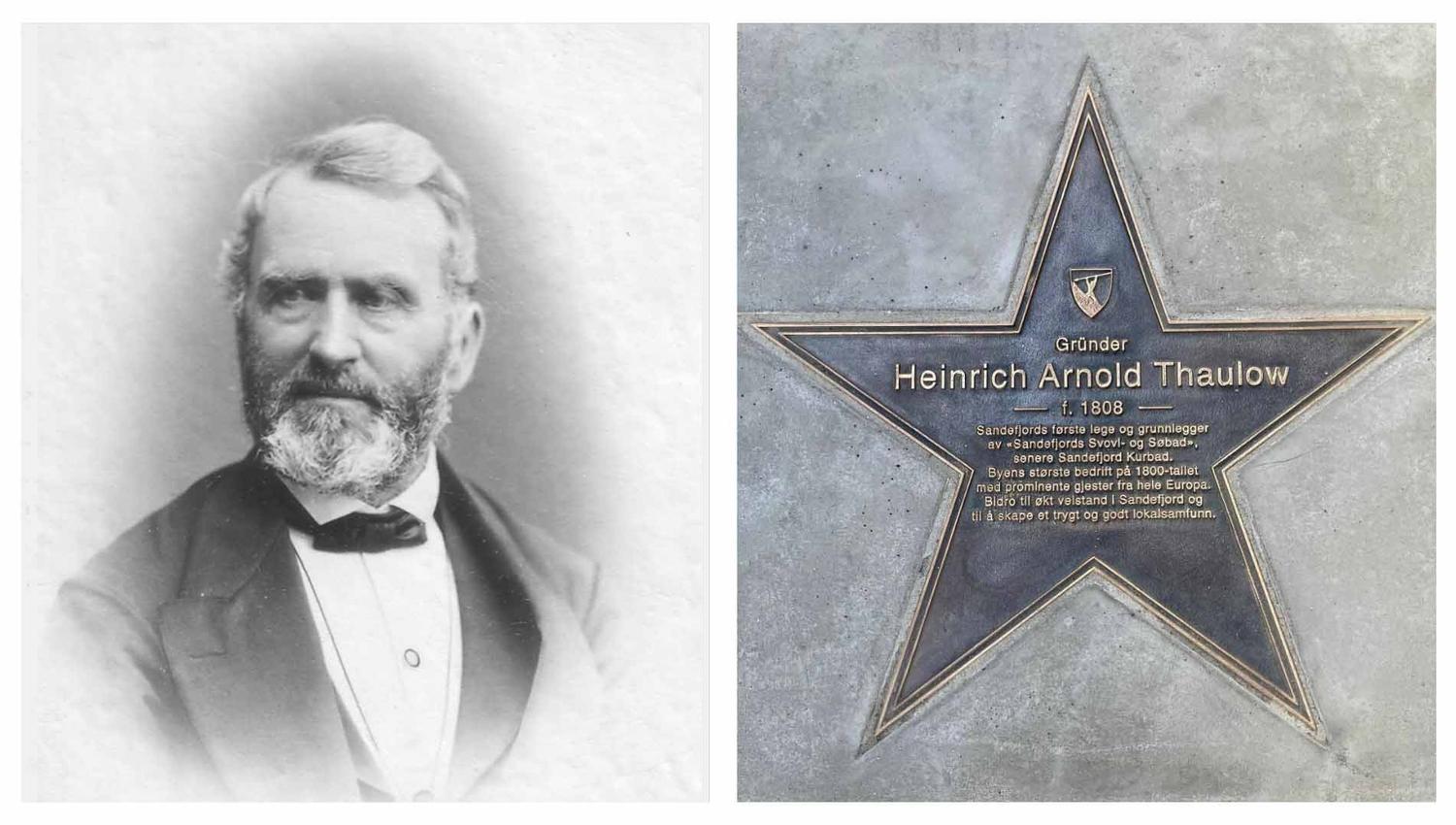 Heinrich Arnold Thaulow og hans walk of fame stjerne