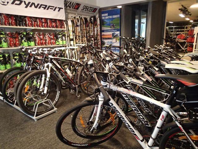 Collection of rental bikes
