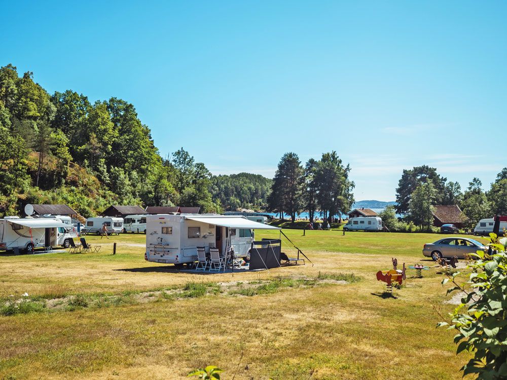 Olavsberget camping i Porsgrunn