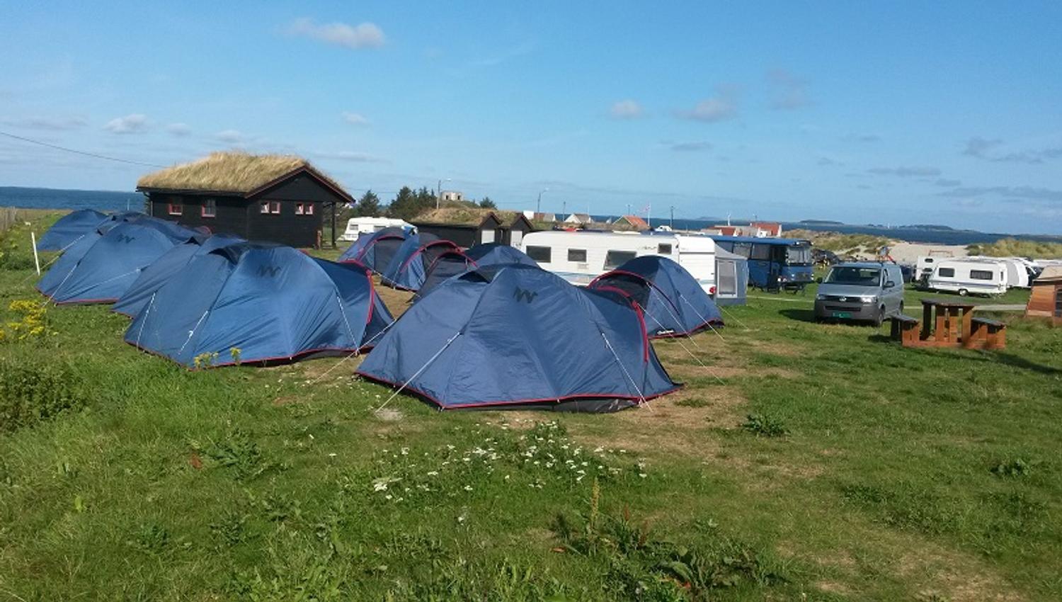 Here you can stay with your tent, motorhome, caravan or in a cabin