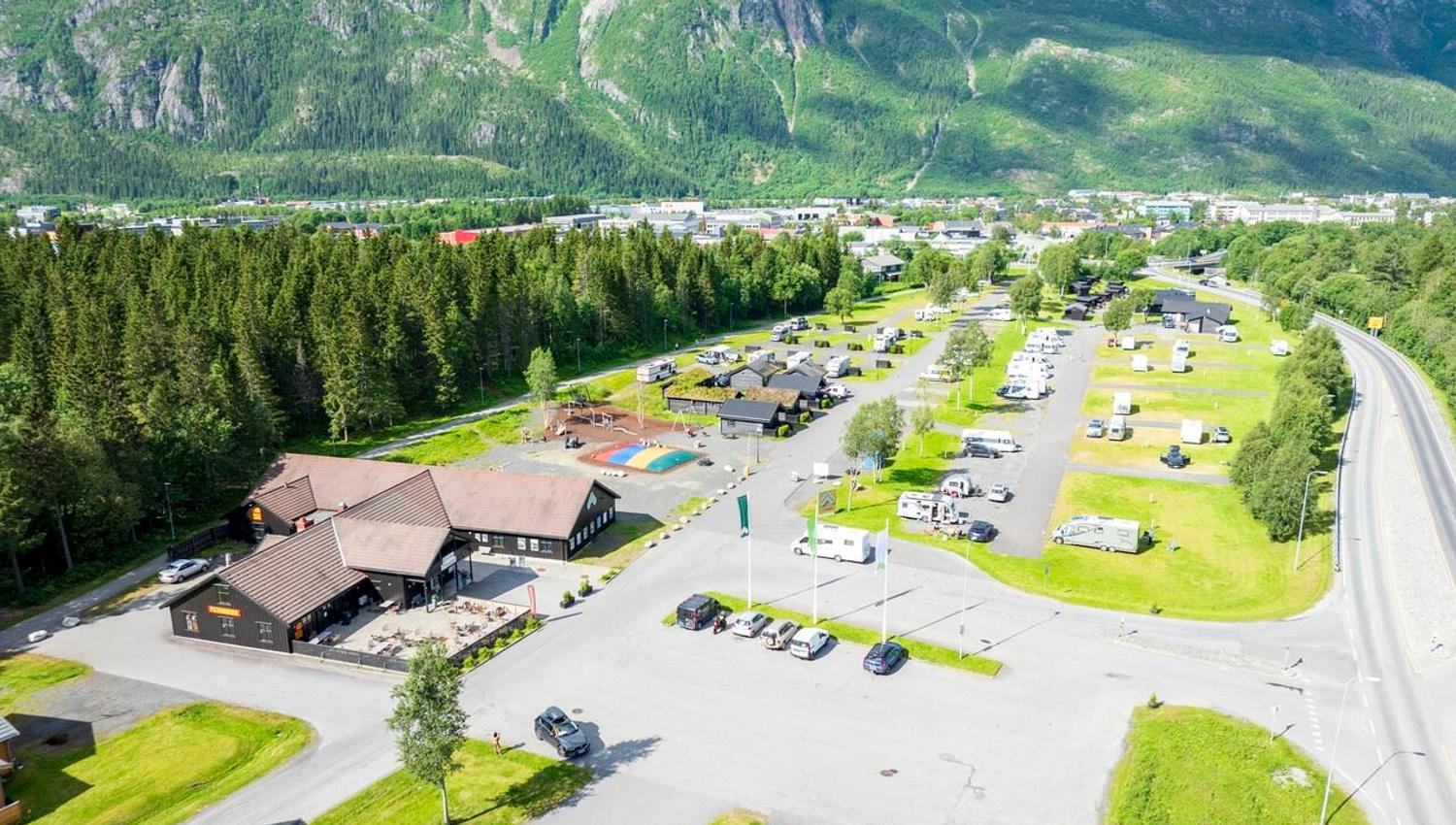 Oversikts bildet av Topcamp Mosjøen