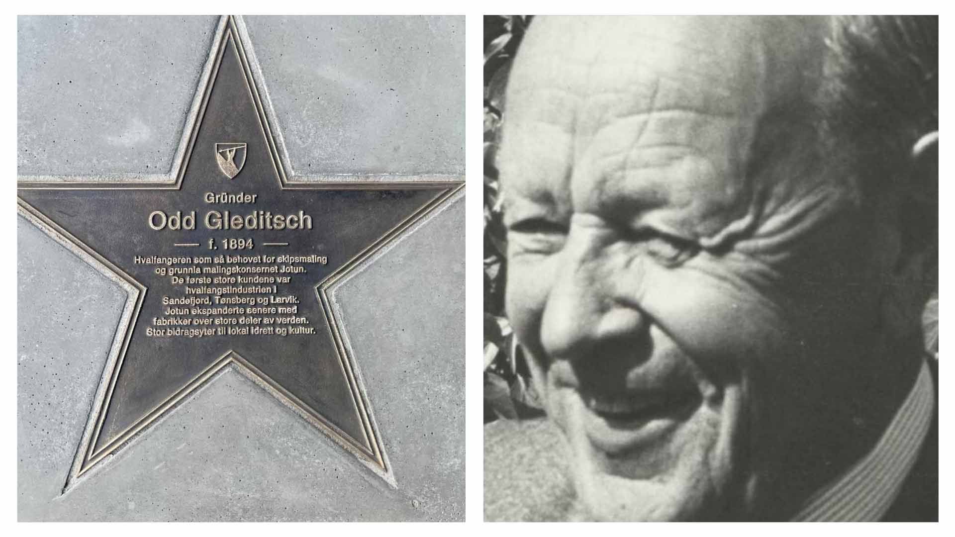 Odd Gleditsch og hans walk of fame stjerne