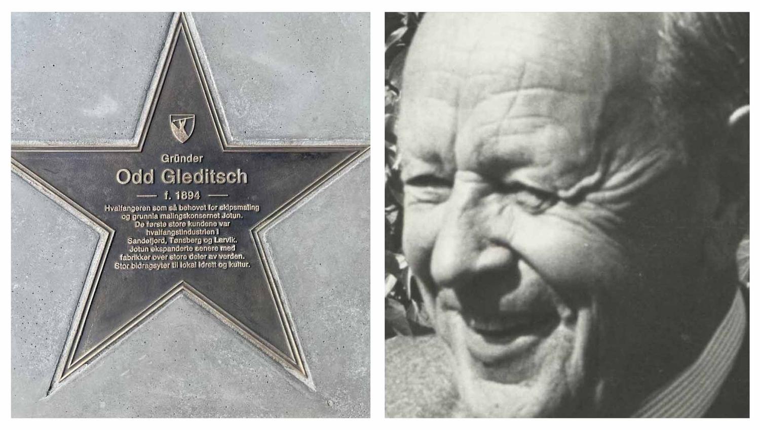 Odd Gleditsch og hans walk of fame stjerne