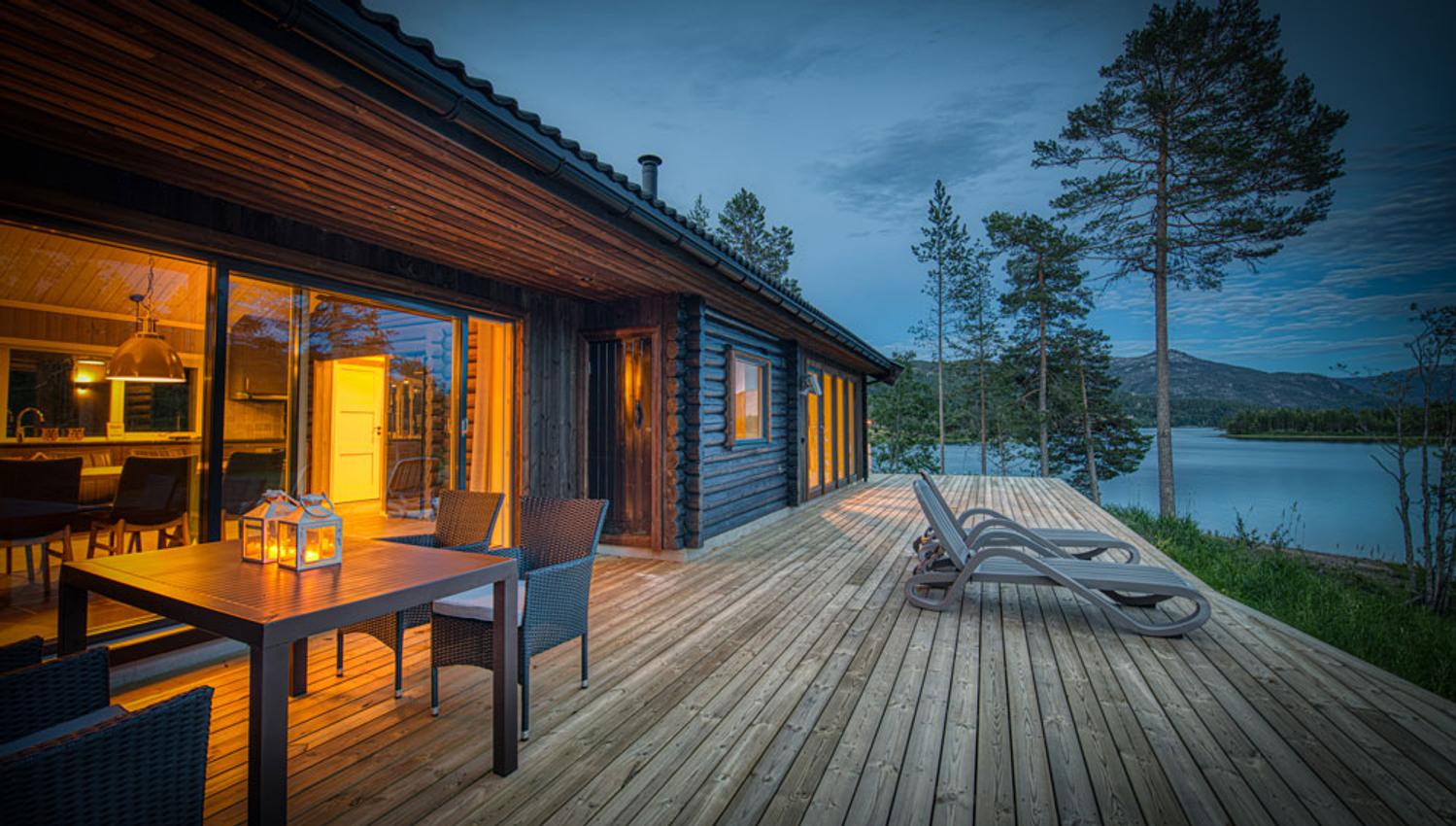 large cabin with a great terrace and view on Vrådal Hyttegrend