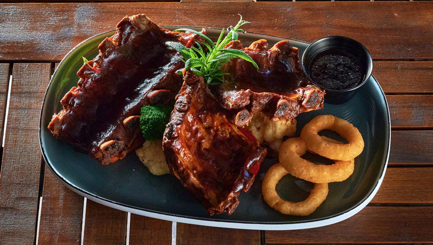 spare rib plate is served at Jimmy's Restaurant and Bar in Porsgrunn