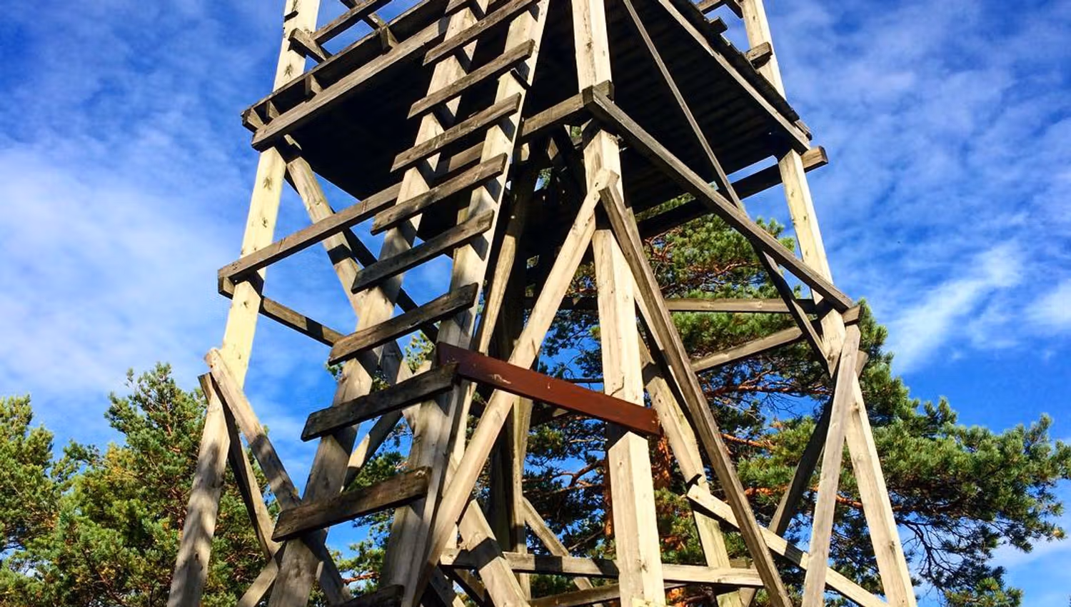 Høgnipen tower seen from below