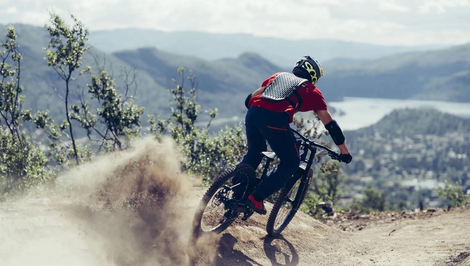Downhill-biking