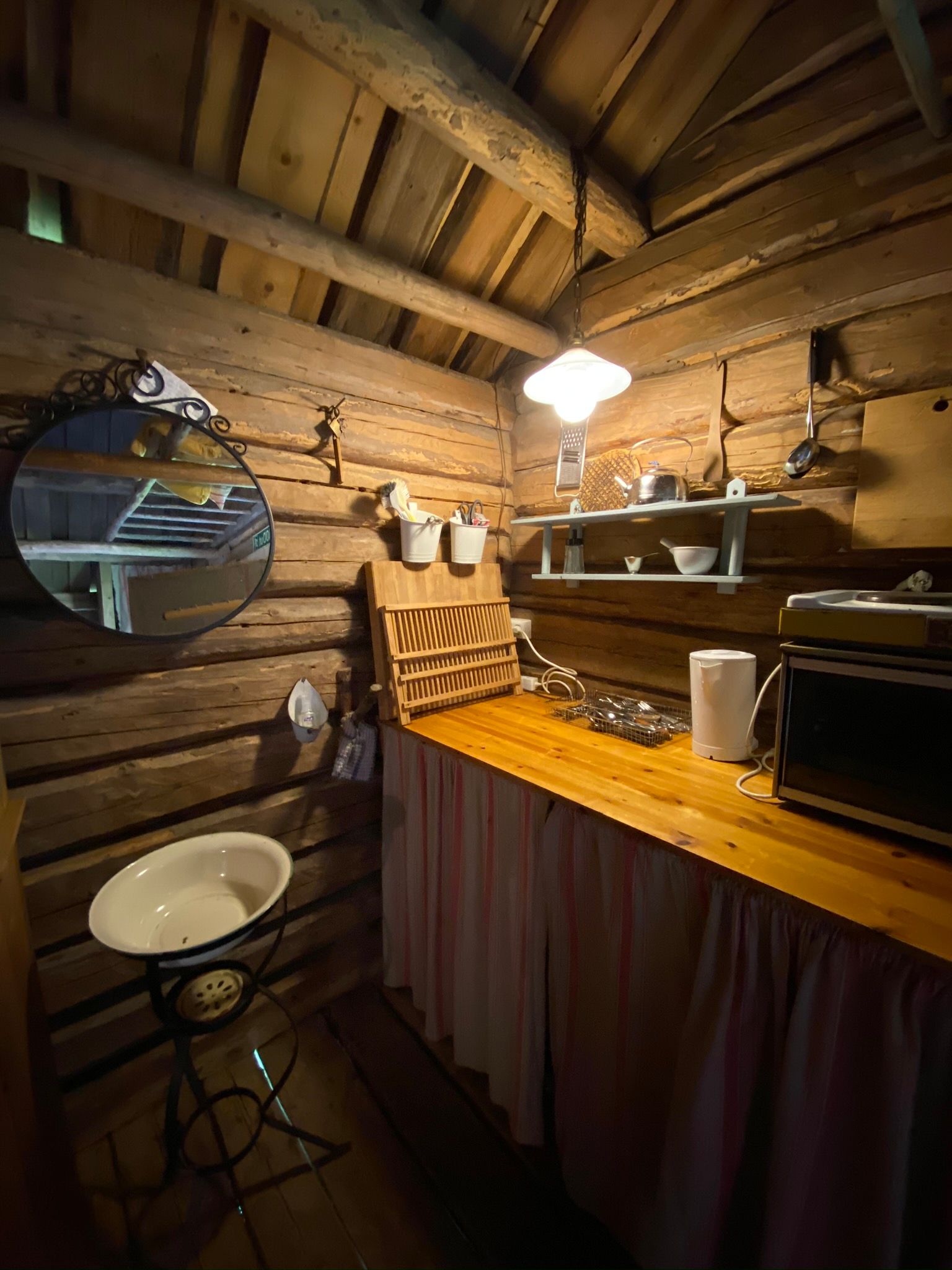 an oldfashioned simple kitchen