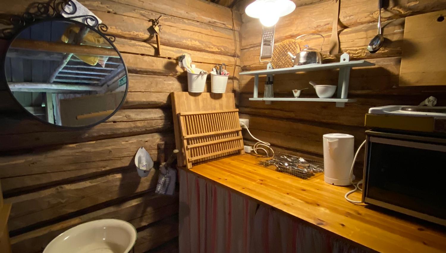 an oldfashioned simple kitchen