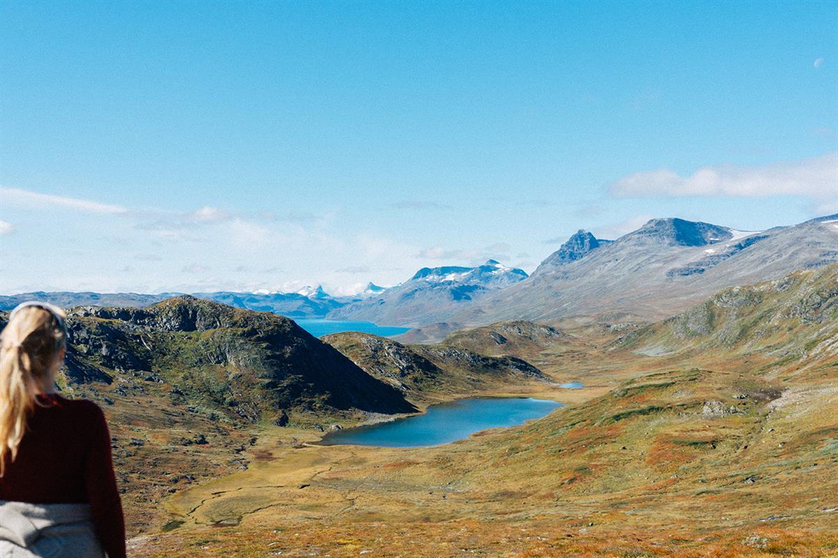 Flott utsikt på vei opp Synshorn
