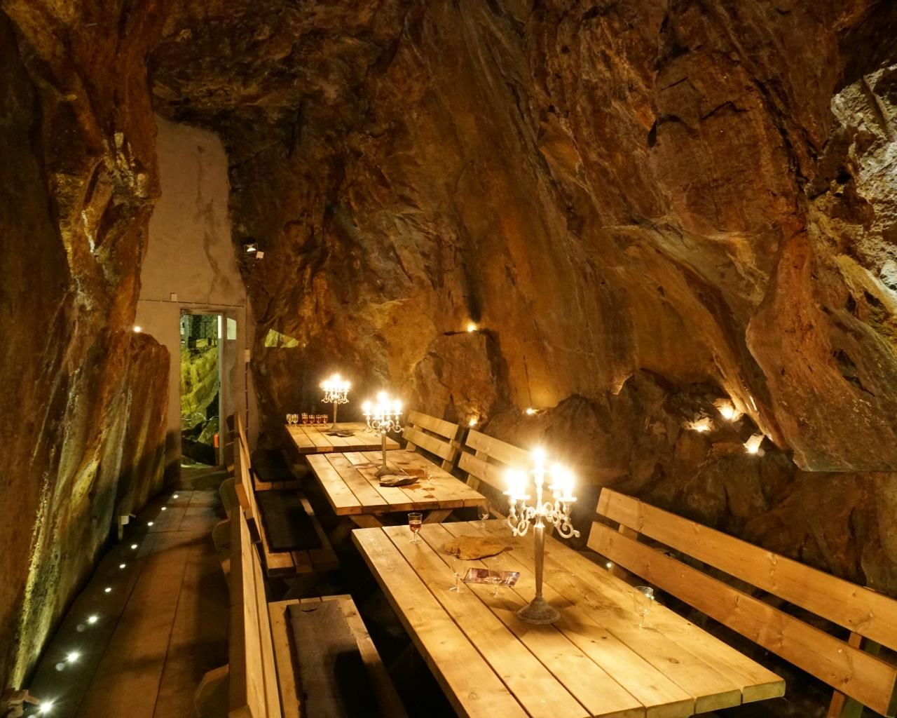 tables in the mines