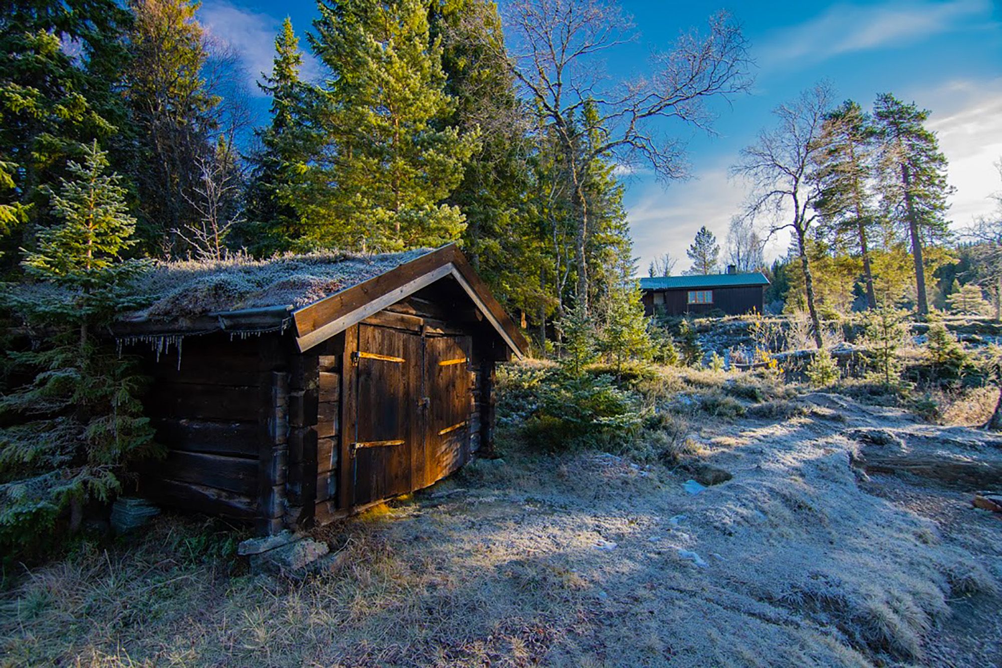 The boathouse by Roktsjøen in Snåsa
