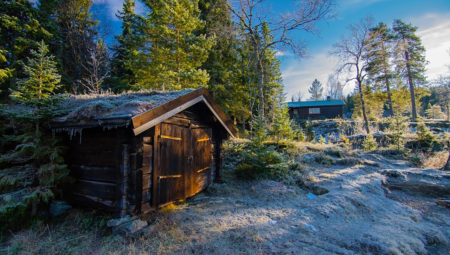 The boathouse by Roktsjøen in Snåsa