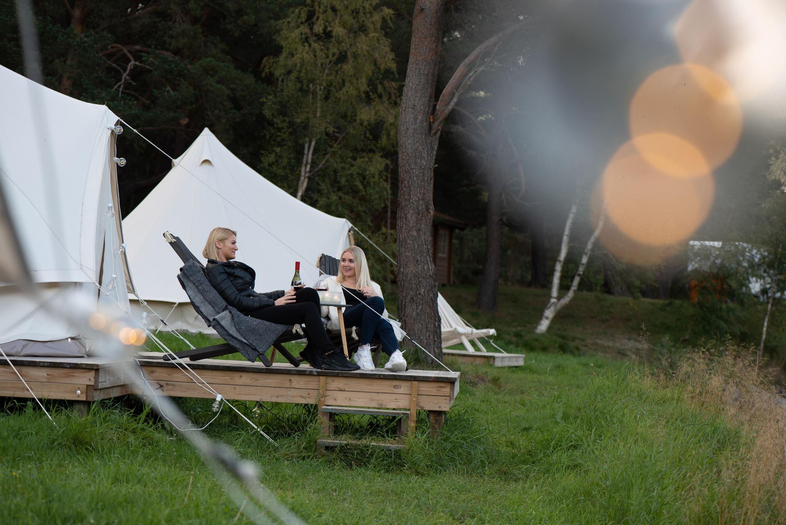 Glamorøs teltovernatting på Toftemo