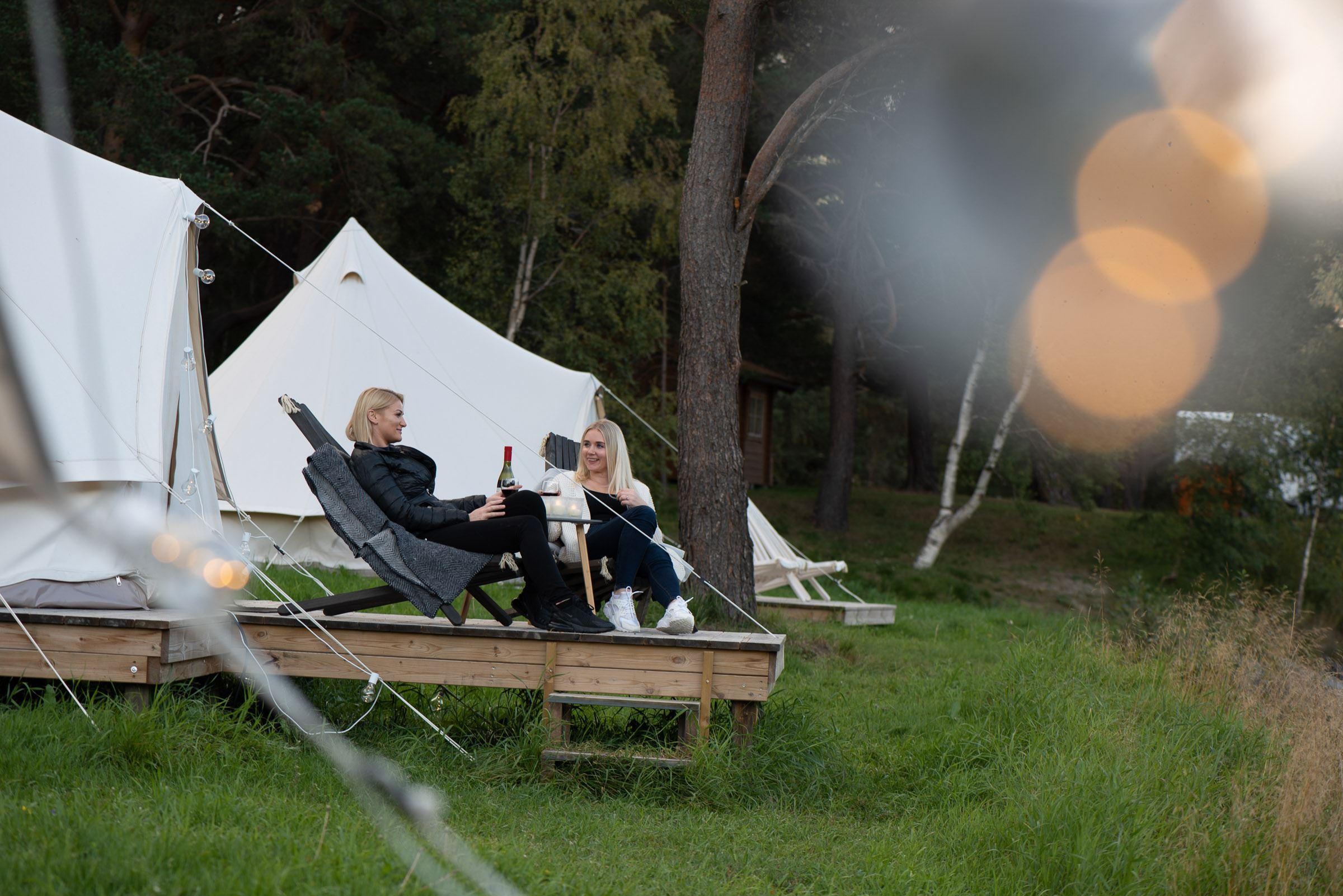 Glamorøs teltovernatting på Toftemo