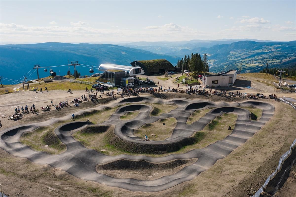 Pumptrack in Hafjell Bike Park