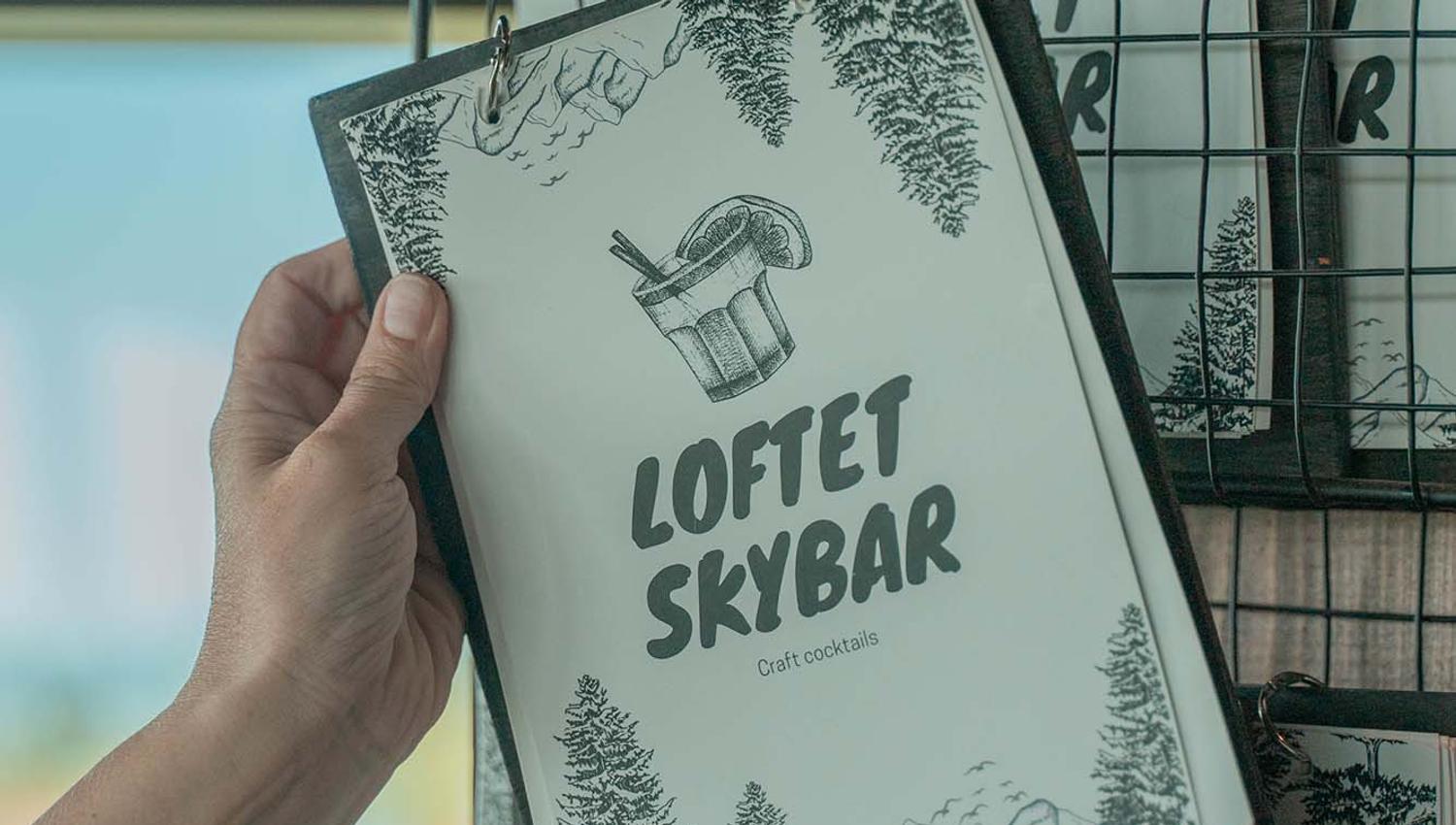 Loftet skybar meny