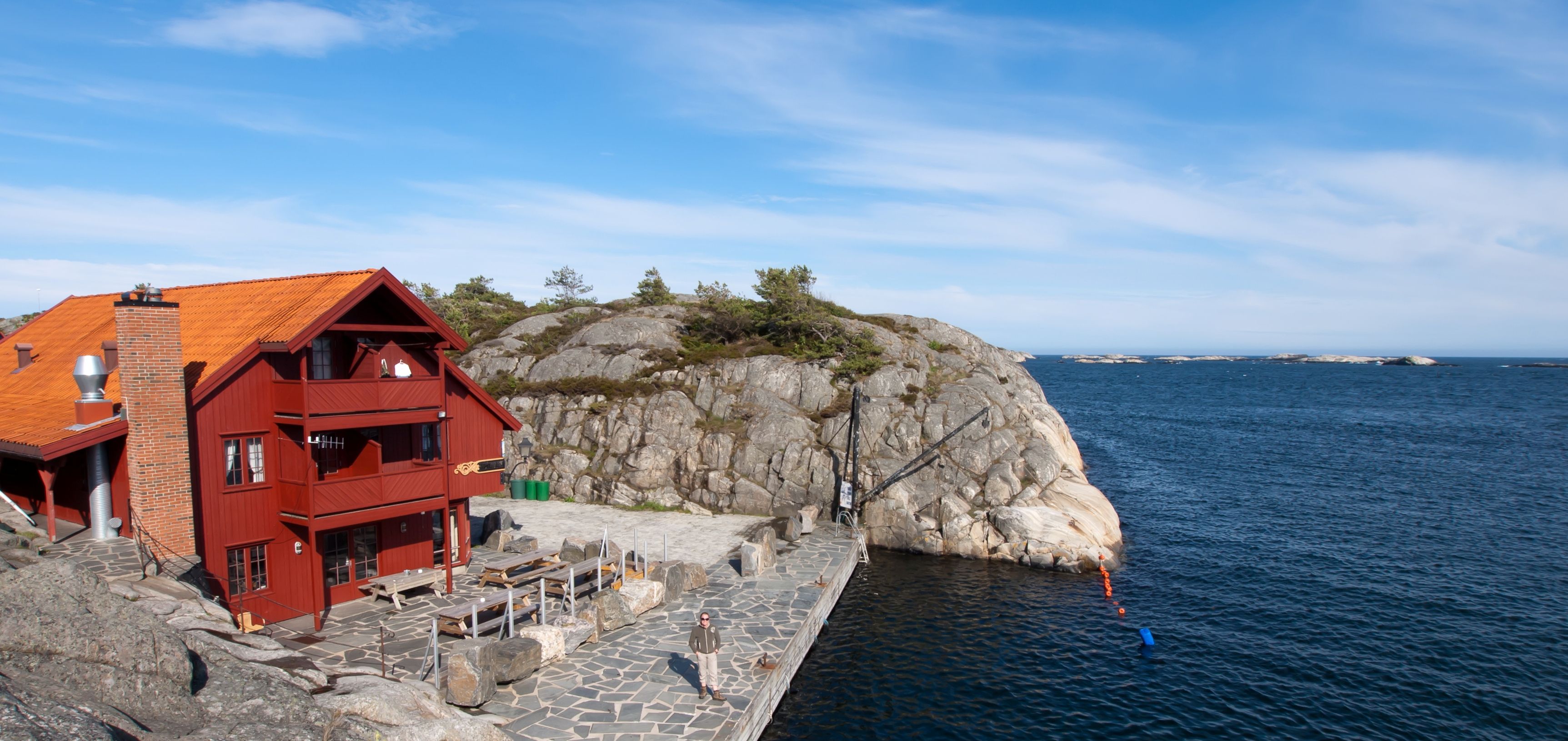 Brygga på Skottevik Feriesenter