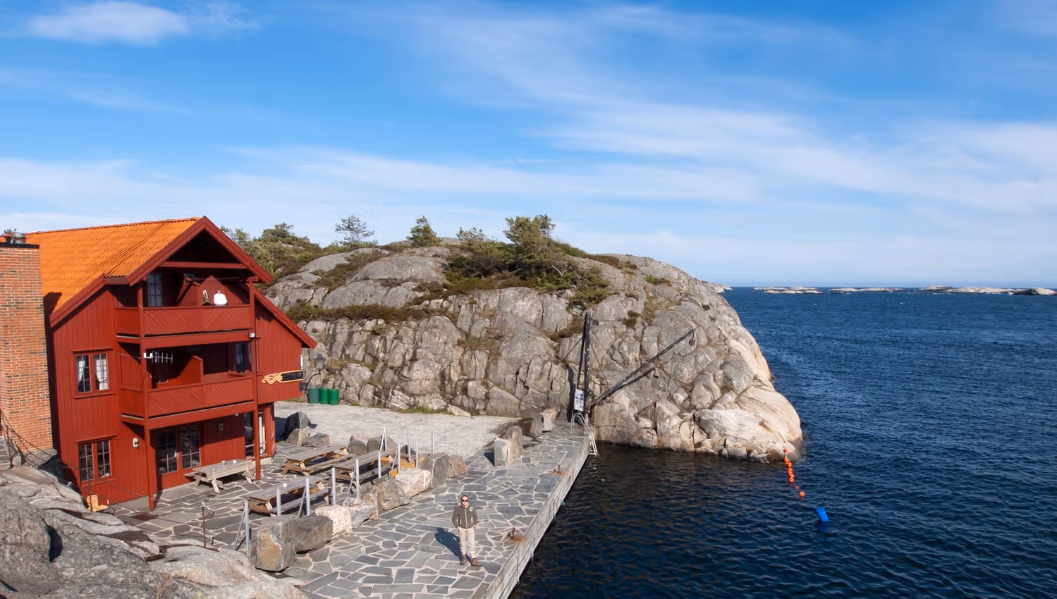 Brygga på Skottevik Feriesenter