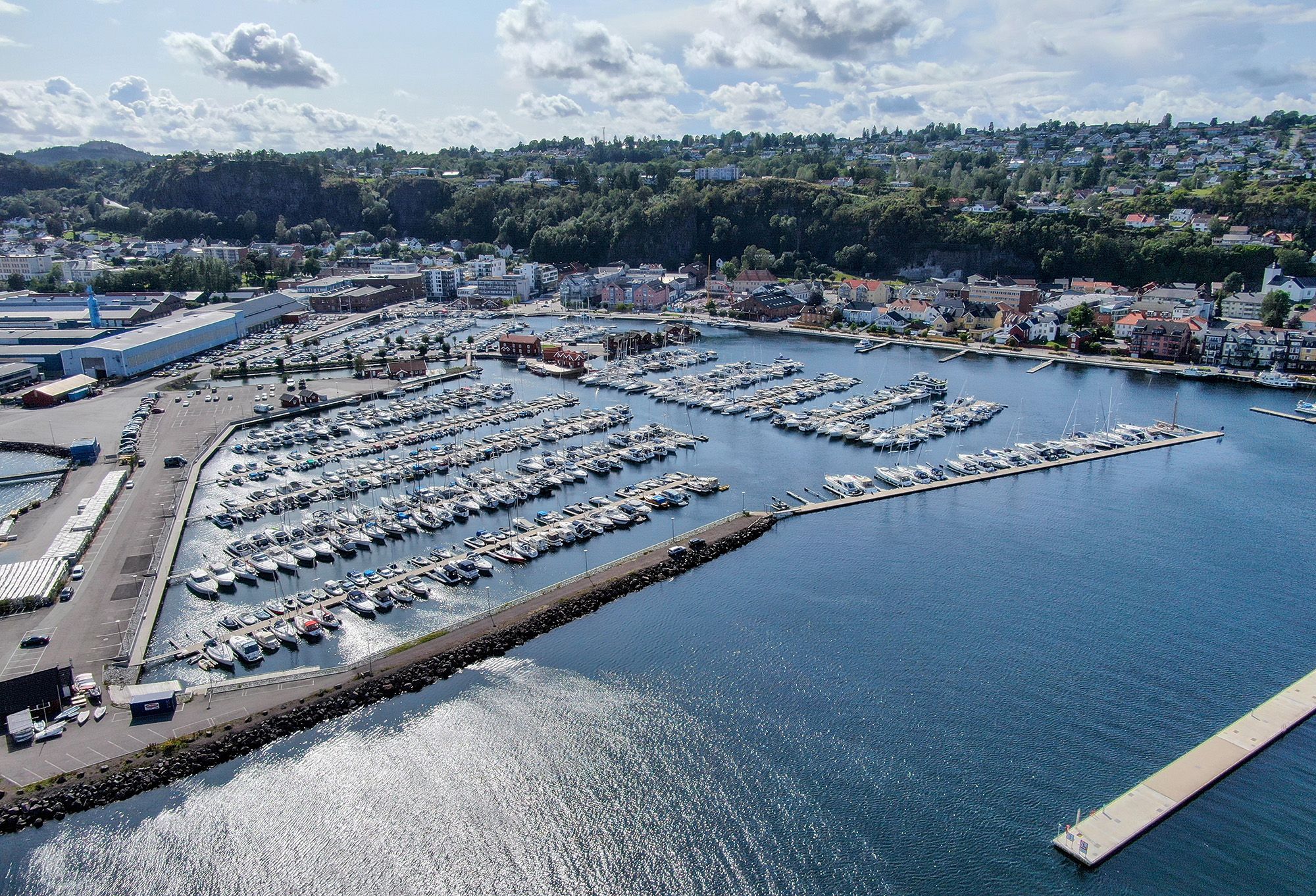 Overview of the marina