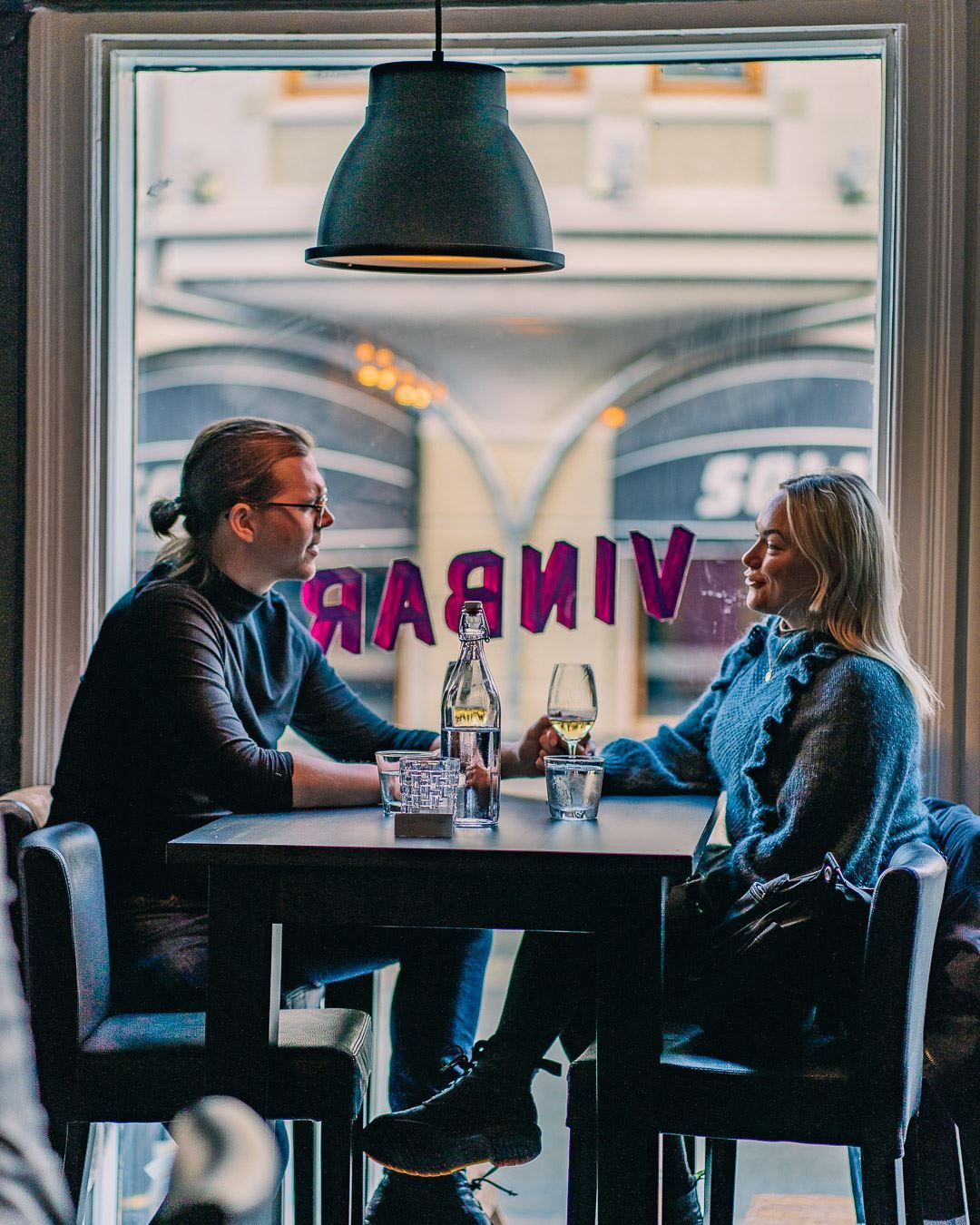 Two People at Balthazar Wine bar