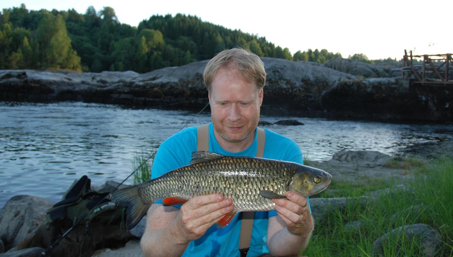Man holding fish