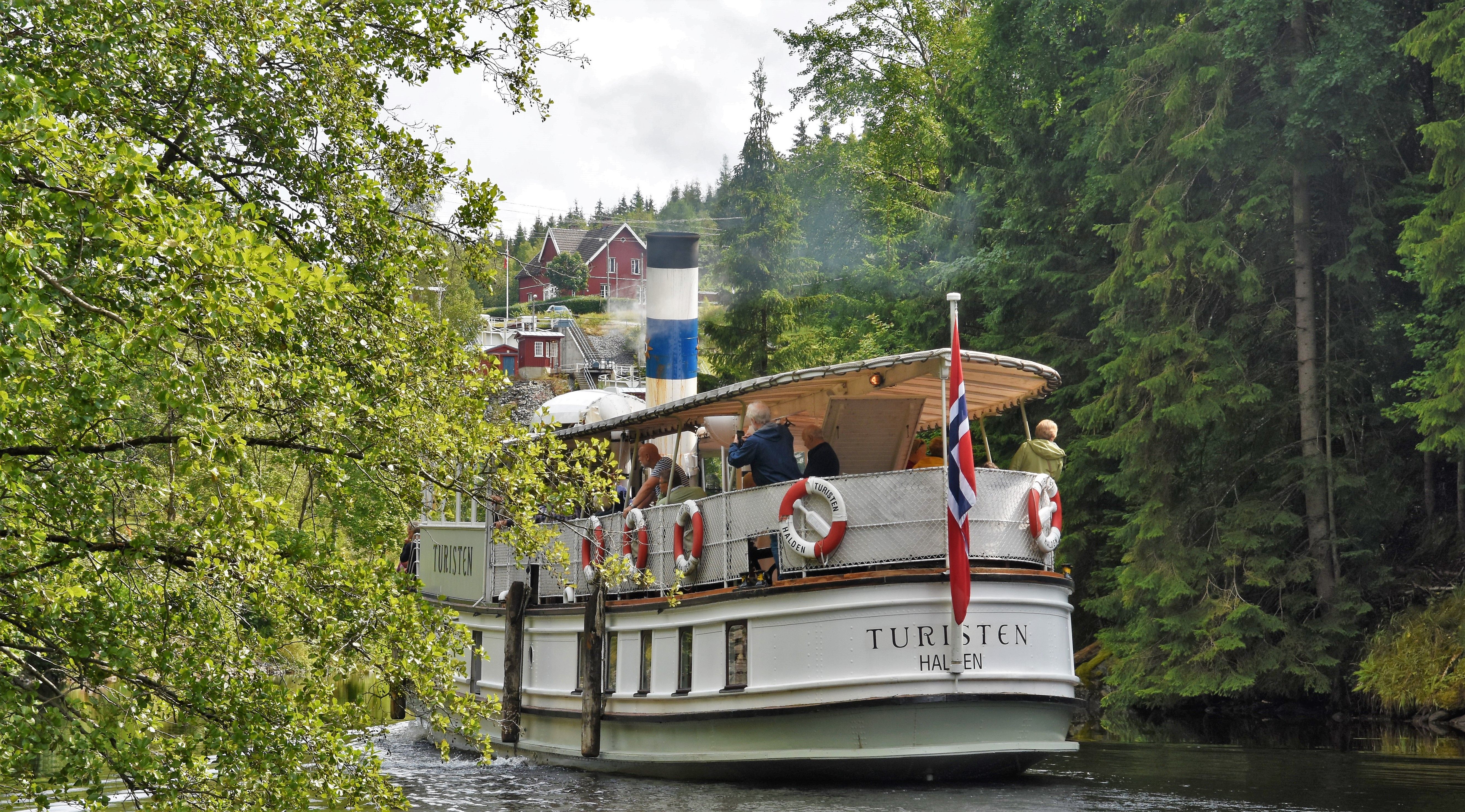 Steam boat on canal