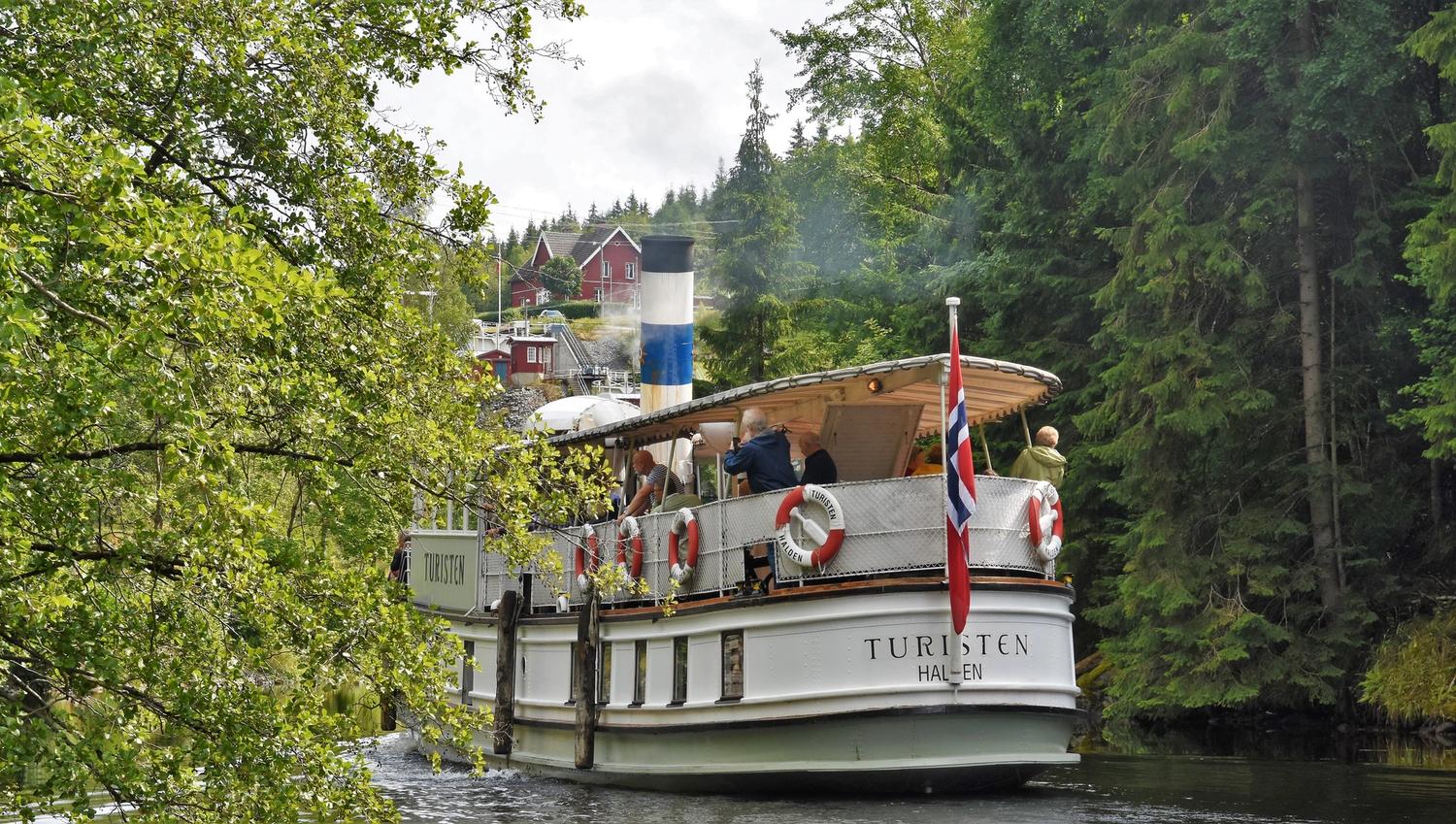Steam boat on canal