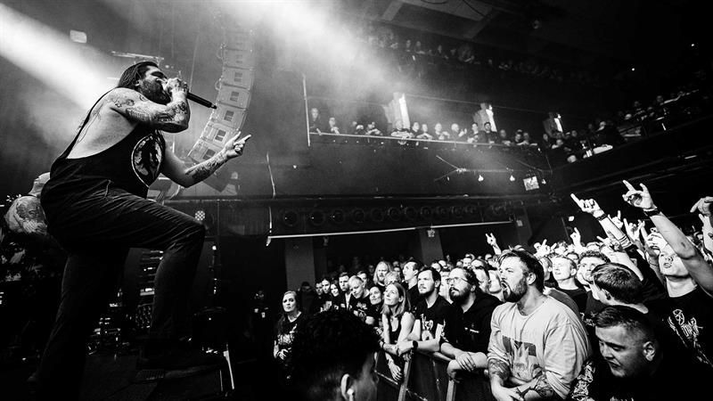 Fir for an Autopsy playing in front of an audience