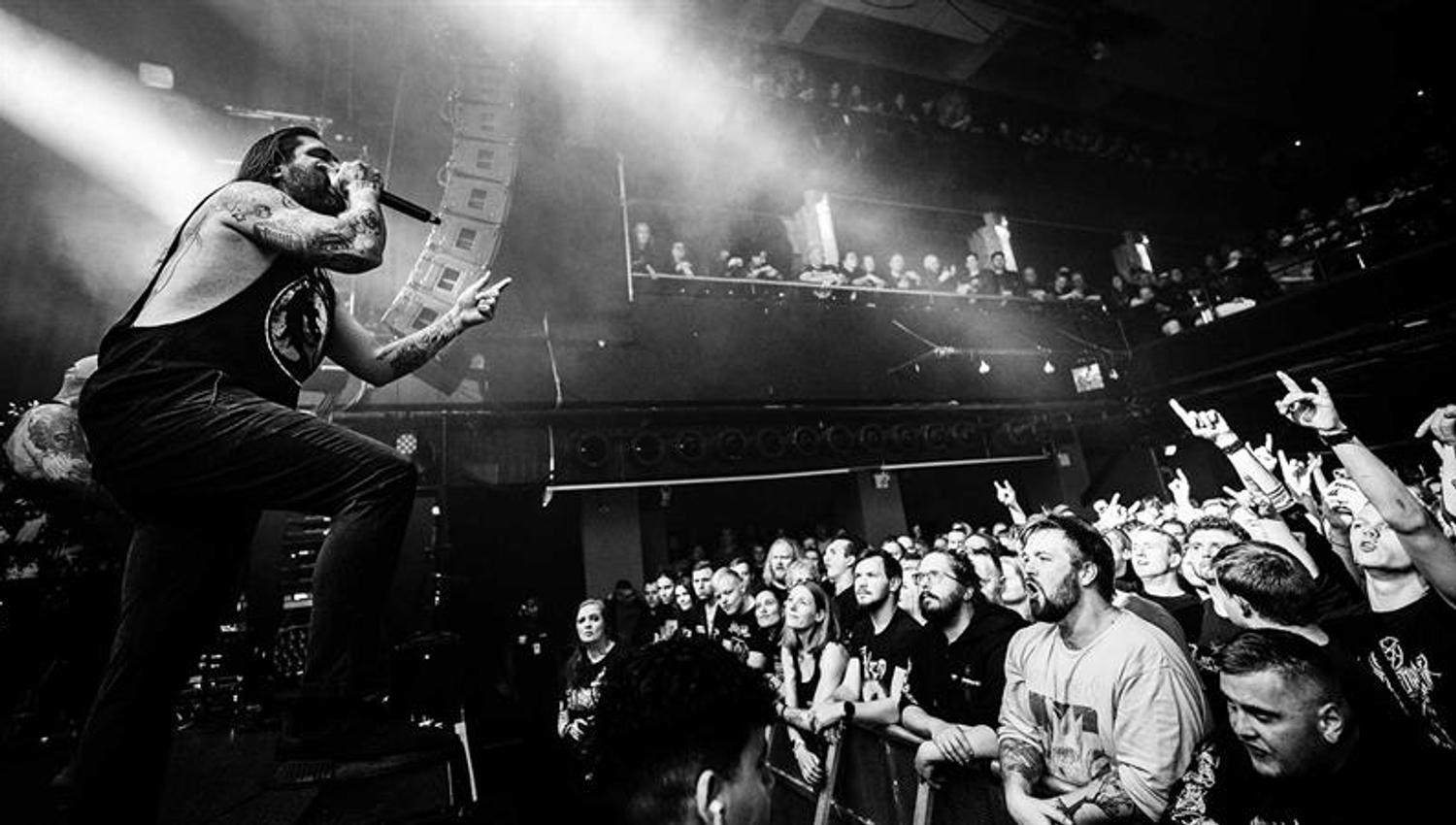 Fir for an Autopsy playing in front of an audience
