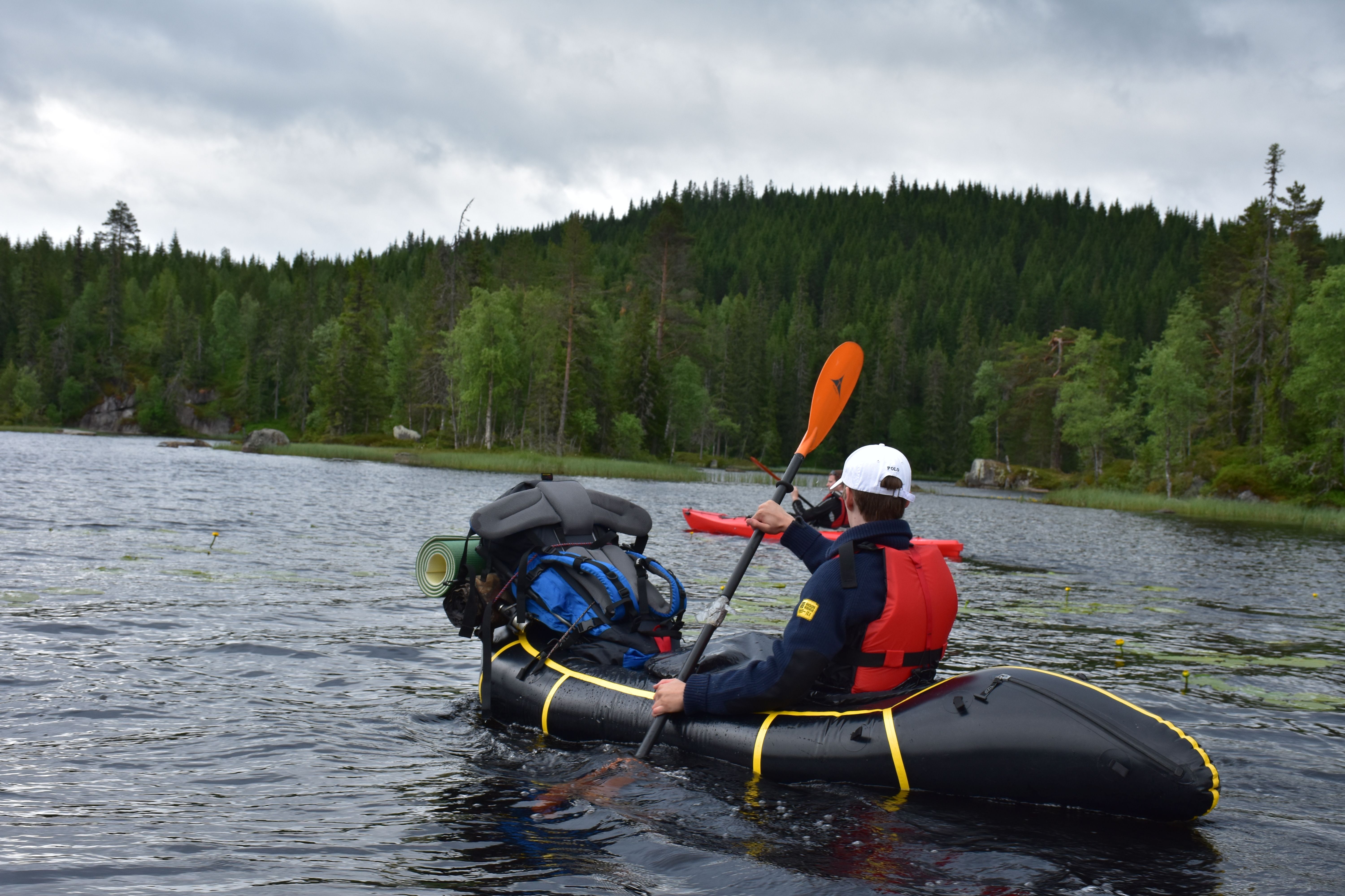Packraft tur i Nordmarka med Fossen Friluft