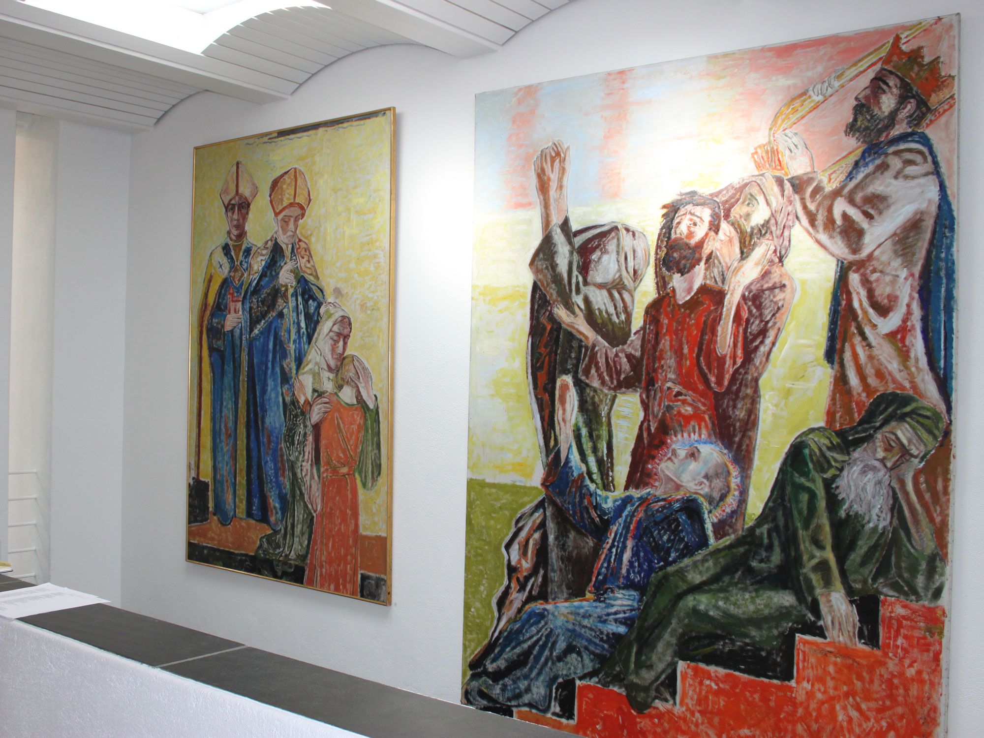 Frå utstillinga på Smørklepp kunstmuseum. Vest-Telemark museum, Henrik Sørensen, Harald Kihle.